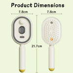 Brosse Cheveux Spray Anti-Statique Rechargeable